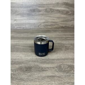 Yeti 14oz Stainless Steel Rambler Mug With Mag Slide Lid! Storm Blue